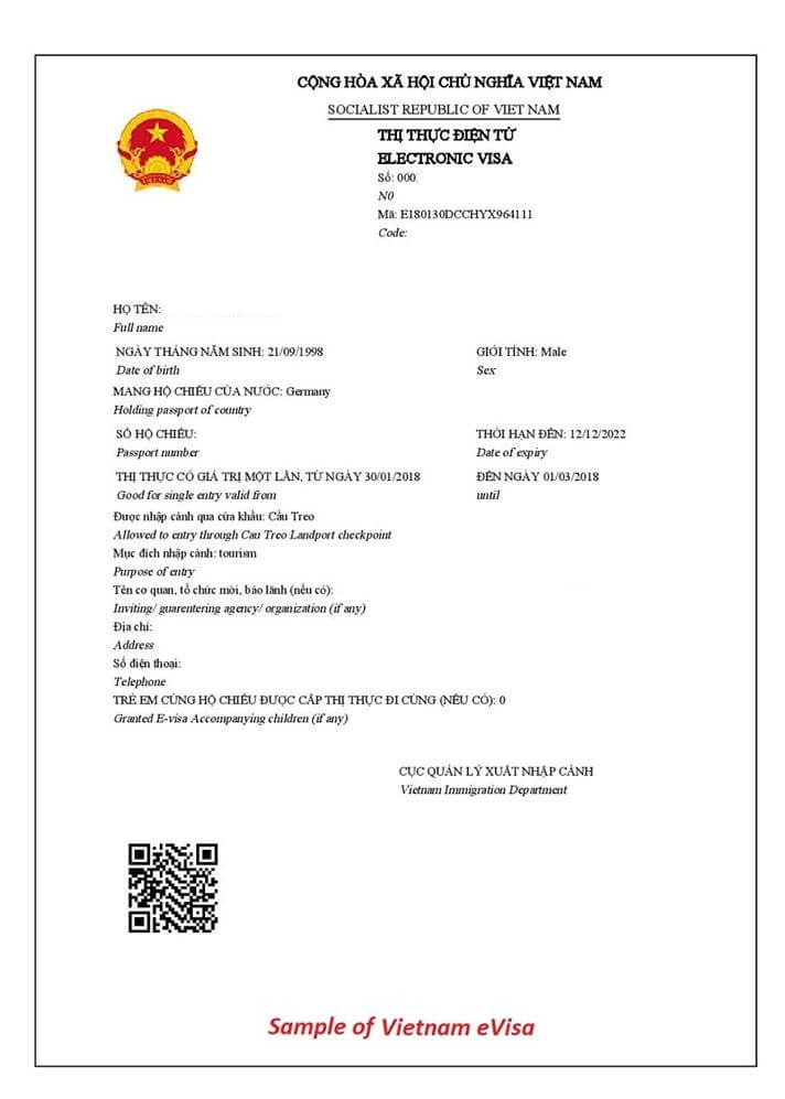 Way to apply Vietnam E-visa for US citizens