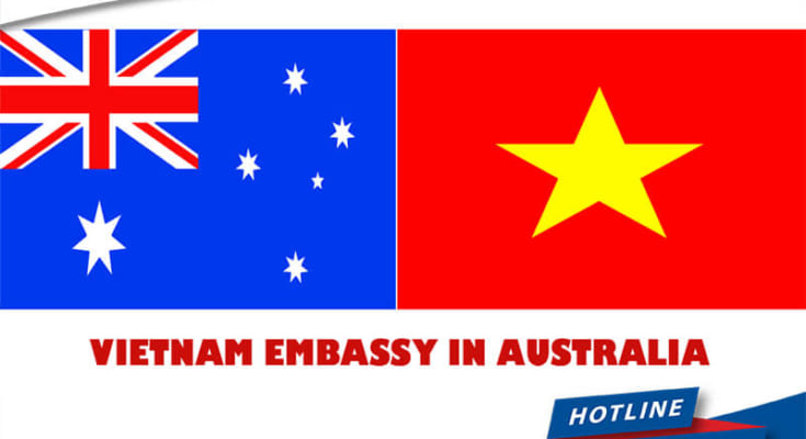 What is the address of Vietnam Embassy in Australia?