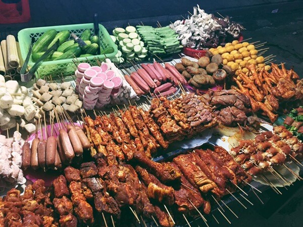 Các món xiên nướng nóng hỏi thơm ngon bắt mắt ở Sapa