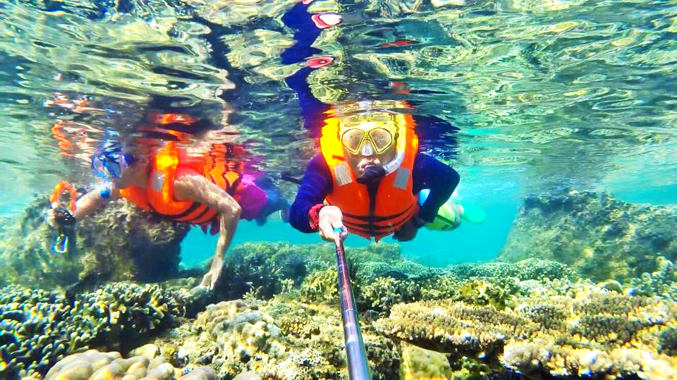 Lăn biển ngắm san hô trải nghiệm tuyệt vời khi đến với đảo Bình Ba